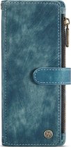 Caseme Telefoonhoesje geschikt voor Samsung Galaxy Z Fold 4 Hoesje Bookcase Portemonnee - Blauw