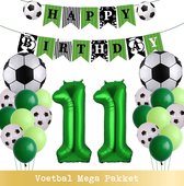 Voetbal Ballonnen - Cijfer Ballon 11 Jaar - Snoes - Megapakket - set van 24 Sport Voetbalfan Voetbal Jongen/Meisje - Sportieve - Voetbal Vrouwen Mannen - Kinderfeestje - Verjaardag - Helium Ballon nummer 11
