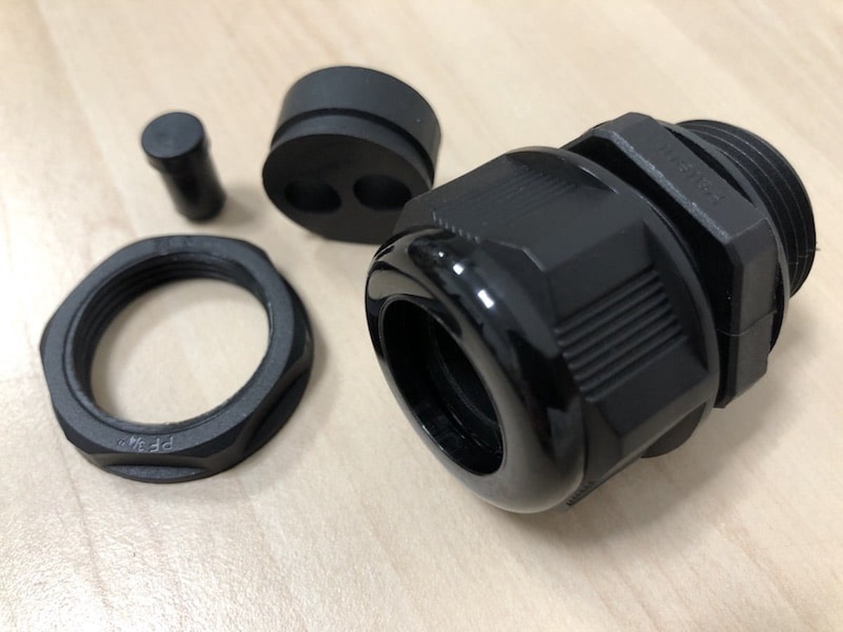 Dahua G3/4-B zwarte kabel wartel IP68 voor montagedozen