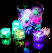 LED - Glaçons - Accessoire de bar - Lumineux - Plastique - multicolore - 12 pièces