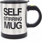 Newcups - Zelfroerende beker - Self stirring cup - 400 ml - RVS - roestvrijstaal - kadotip - stirring mug - zelfroerende mok