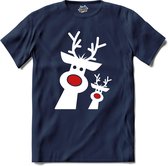 Amis rennes de Noël - T-shirt - Filles - Blue marine - Taille 12 ans