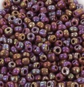 08 6-9 | seed beeds 8/0 purple mix | Glas kralen | Paars mix | 10 gram