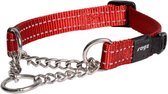Rogz For Dogs Snake Choker Leiband - Rood - 16 mm x 32-44 cm