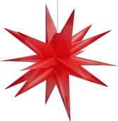 Meisterhome - LED Kerstster - 55 cm - Rood – met Led verlichting