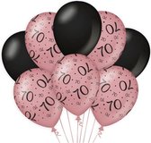 Paperdreams Decoratie ballonnen roze/zwart - 70