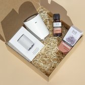 Sys Combi Deal - Aroma Diffuser + Etherische Olie - Luchtbevochtiger - Geschenkverpakking