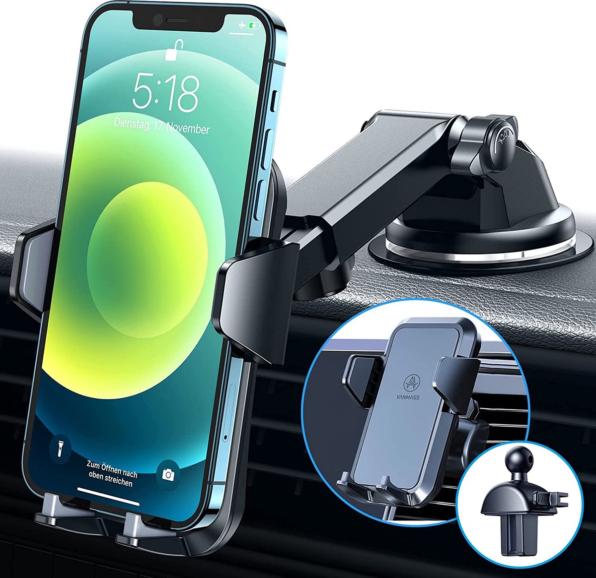 Telefoonhouder Auto - Smartphone Mobiel Houder