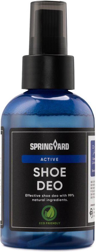 Springyard Active Shoe Deo - Déodorant pour tous types de chaussures - Actif 24 heures - Respectueux de l'environnement - 120 ml