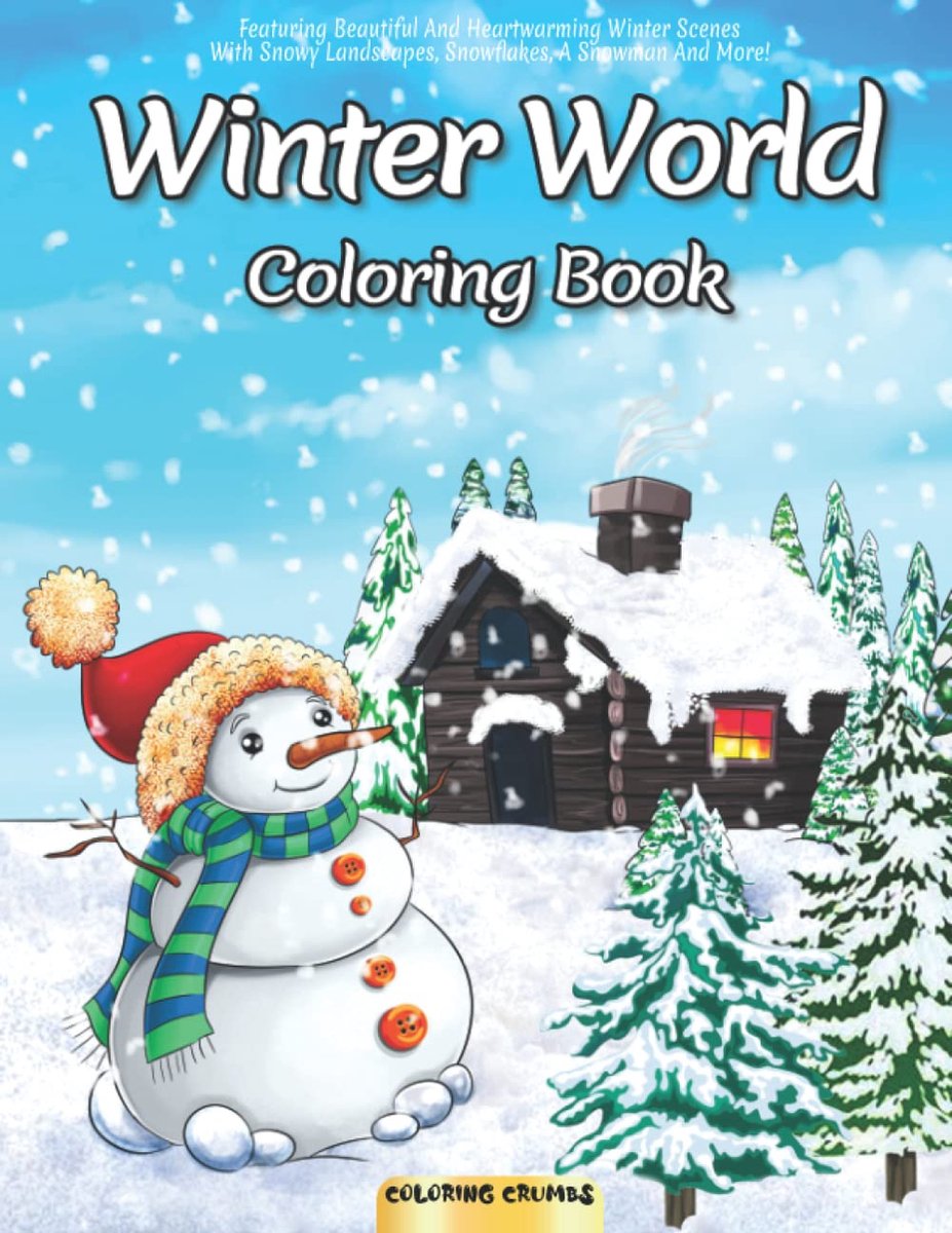 Winter World Coloring Book Coloring Crumbs Kleurboek voor