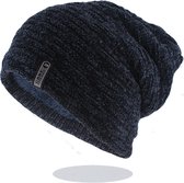 Care Beanie - Wintermuts - Unisex - Blauw - Oversized