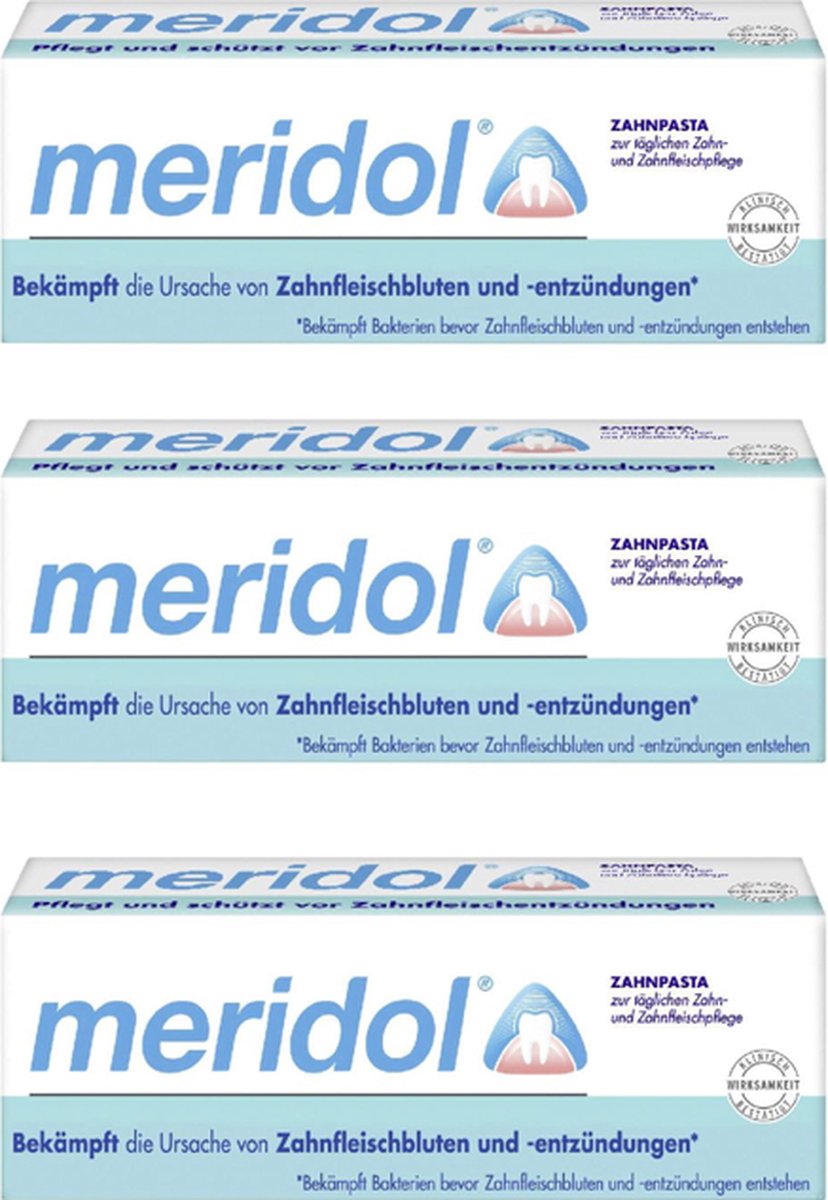 Meridol® | 3 x Tandpasta 20ml | reisformaat | Tandvlees protectie