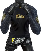 Rashguard manches longues Fairtex Pro - "Ninlapat" - noir/or - taille XXL