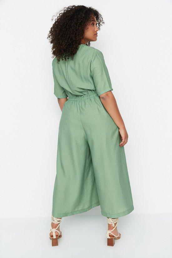 Trendyol Vrouwen Standaard Ronde hals Jumpsuit in grote maten