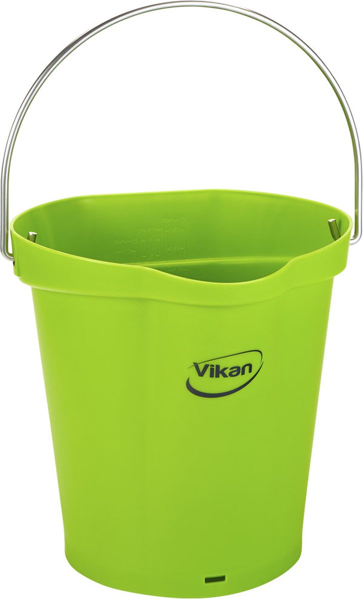 Goedkoopste Vikan Emmer 568877 - 6 Liter - Limoen - Stevige Emmer - Chemicaliën bestendig - Maximaal 100°C - Geschikt voor Voedselverwerking en Schoonmaakwerkzaamheden