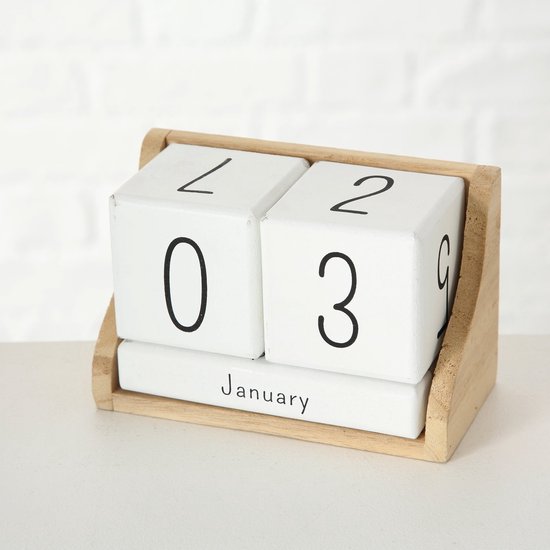 Blok kalender - - 14x9x7cm - Hout | bol.com