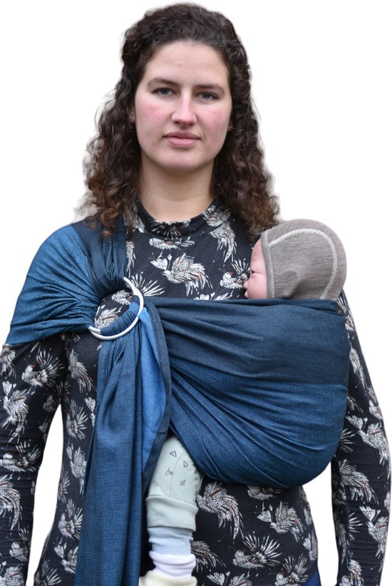 Yaro Newborn Blue Black Ring Sling