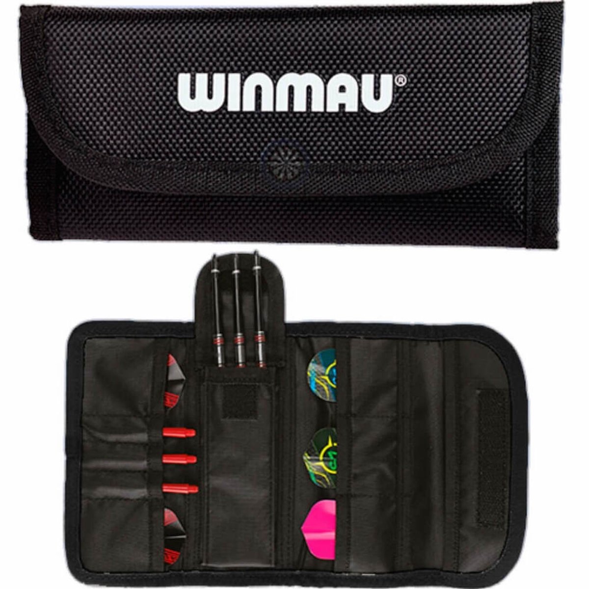 WINMAU - Tri-Fold Zwart Plus Dartkoffer