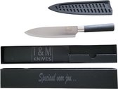 T&M Knives Koksmes Trudes - 30cm Keukenmes - Keihard Staal - Messenset Inclusief Luxe Cadeaubox