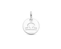 Zilver Gerhodineerde Hanger sterrenbeeld weegschaal 1333701