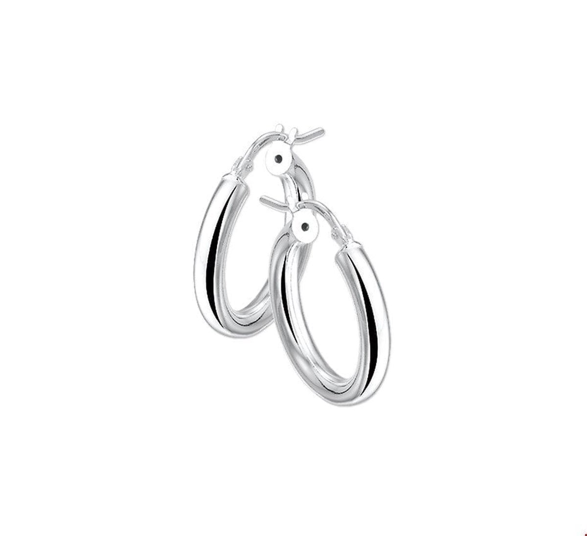 TFT Oorring Ronde Buis Zilver Glanzend 3 mm x 39 mm