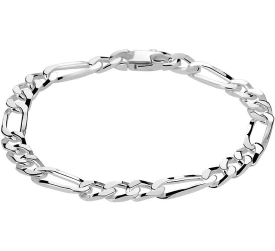 Zilveren Armband figaro 6 1021081 19 cm