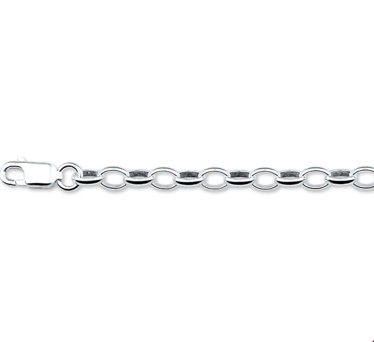 Zilveren Armband jasseron 3 1012503 18 cm