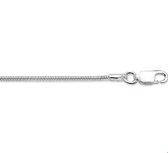 The Jewelry Collection Ketting Slang Rond 1,6 mm - Zilver