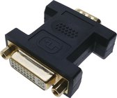 BeMatik - 15-pins mannelijke DVI-I vrouwelijke naar VGA-adapter