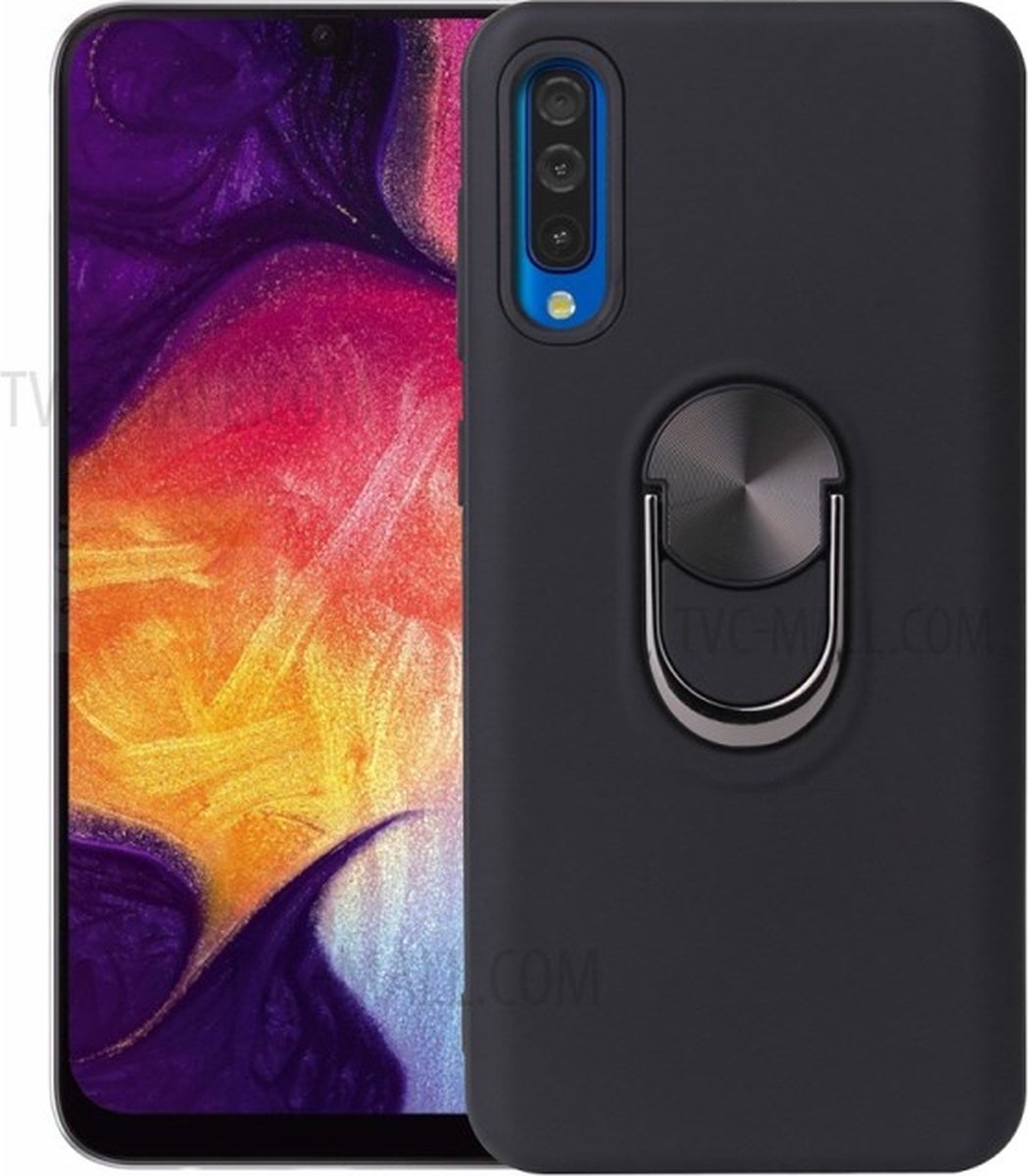 Hoesje Geschikt Voor Samsung Galaxy A50 hoesje Shockproof Armor case - back cover – TPU – Zwart