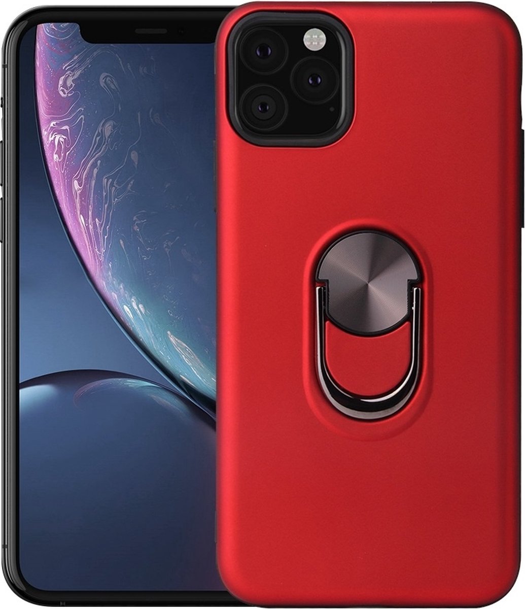 Hoesje Geschikt voor iPhone 11 Pro hoesje Shockproof Armor case - back cover – TPU – Rood
