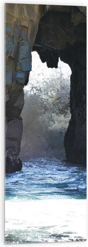 WallClassics - Acrylglas - Brug in Water - 40x120 cm Foto op Acrylglas (Wanddecoratie op Acrylaat)