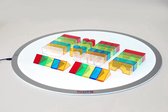 TickiT - Doorzichtig gekleurde blokken (50 stuks)
