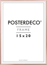 Fotolijst - Posterdeco - Premium Metaal - Fotomaat 15x20 cm - Posterlijst - Fotolijstje - Rose