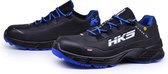 HKS CPO 10 R S3 werkschoenen - veiligheidsschoenen - safety shoes - laag - heren - antislip - ESD - lichtgewicht - Vegan - zwart/blauw - maat 42