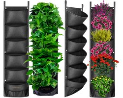 Verticale Tuin - 7 Vakken - Kweekzak - Kweekbak van Vilt - Moestuin – Plantenbak – Plantenzakken - Kweekzakken