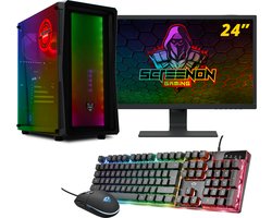 ScreenON - Gaming Set - SIA-S380105 - (GamePC.IA-A380105 + 24 Inch Monitor + Toetsenbord + Muis)