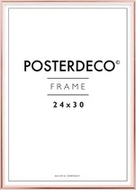 Fotolijst - Posterdeco - Premium Metaal - Fotomaat 24x30 cm - Posterlijst - Fotolijstje - Rose