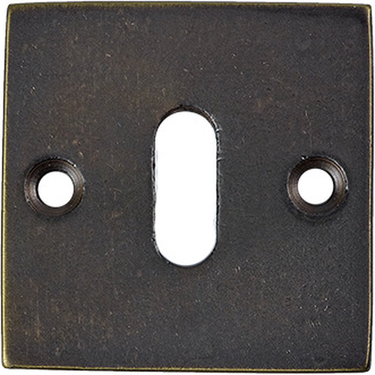 Jolie sleutelplaat 52x52mm BB vierkant oud brons