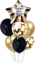 Ballon Pakket- 16-delig- Happy New Year- Nieuwjaar- Oudjaarsdag - Oud en Nieuw