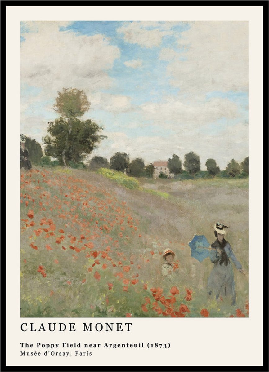 Velden met klaprozen, Vincent van Gogh op canvas, behang, poster en meer