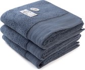 ARTG® Towelzz - DeLuxe - Handdoek - 60 x 110 cm - Spijkerstof Blauw - Jeans Blue - Set 3 stuks