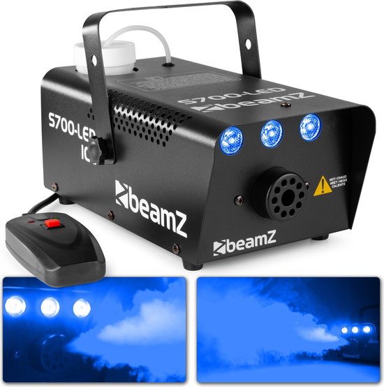 Machine à fumée - BeamZ S700 Machine à fumée 700W avec LED bleues pour un  bel effet de