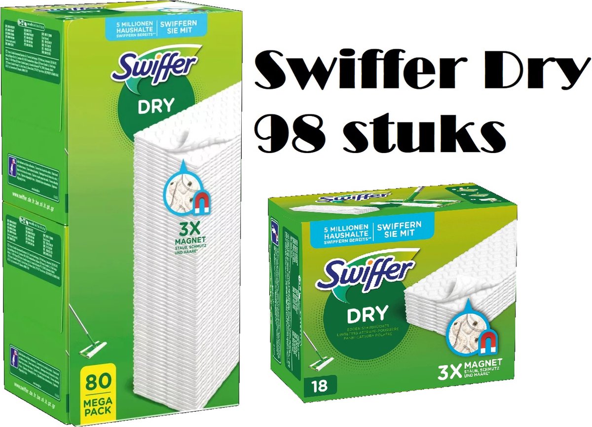 Swiffer Dry Stofvangende Vloerdoekjes 20 Stuks