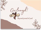 Wenskaart - Geslaagd - Beyond Proud of you!