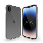 Coverzs telefoonhoesje geschikt voor Apple iPhone X/Xs hoesje clear soft case camera cover - transparant hoesje met gekleurde rand - transparant
