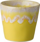 Costa Nova - servies - lungo kop - Grespresso geel - aardewerk -  set van 8 - H 7,5 cm