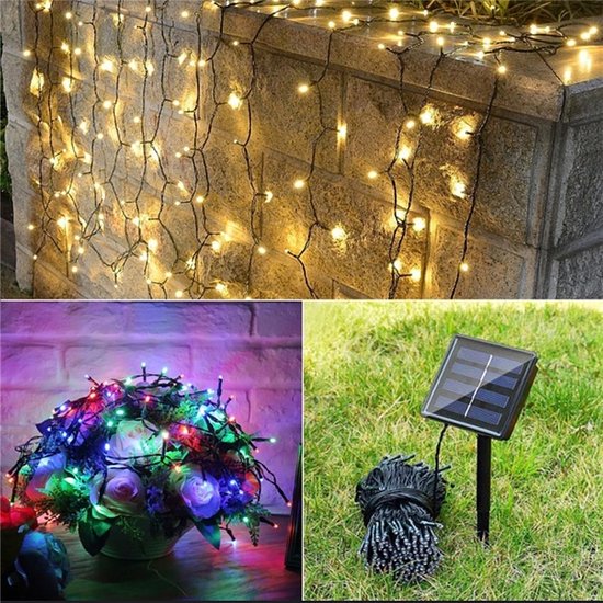 Kerstverlichting op ZonneEnergie Solar Tuinverlichting 12 Meter