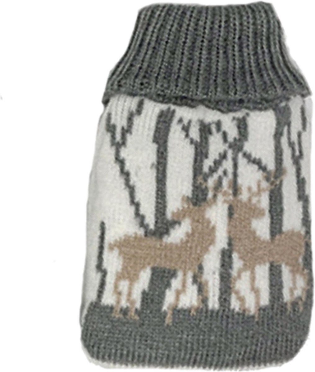 Goedkoopste Handwarmer / Zakwarmer Rendier Bos - Grijs – 12x7 cm – Veilig en herbruikbaar