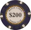 Afbeelding van het spelletje Poker chips - Poker - Pokerset - Poker chip met waarde 200 - Monte Carlo poker chip - Fiches - Poker fiches - Poker chip - Klei fiches - Cave & Garden